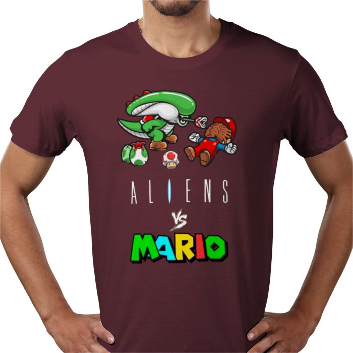 Super Mario x Aliens - Aliens Vs Mario T-shirt
