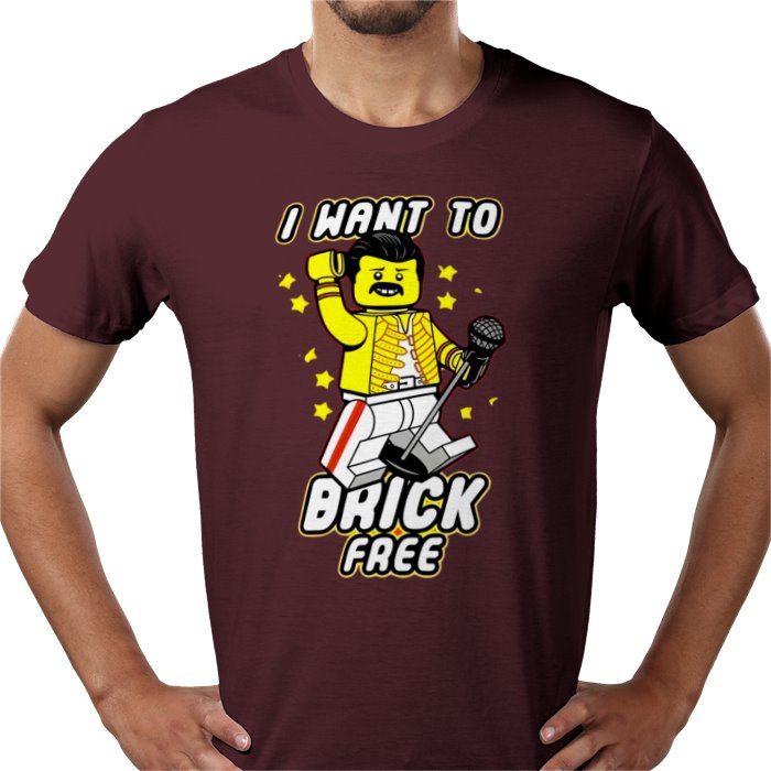 Freddy Mercury - Brick Free T-Shirt
