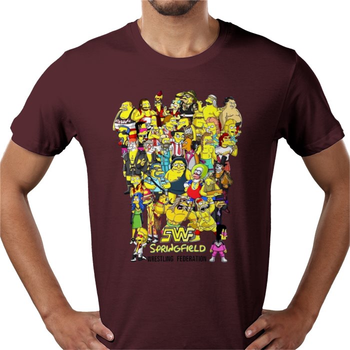 The Simpsons — WWF Parody T-Shirt