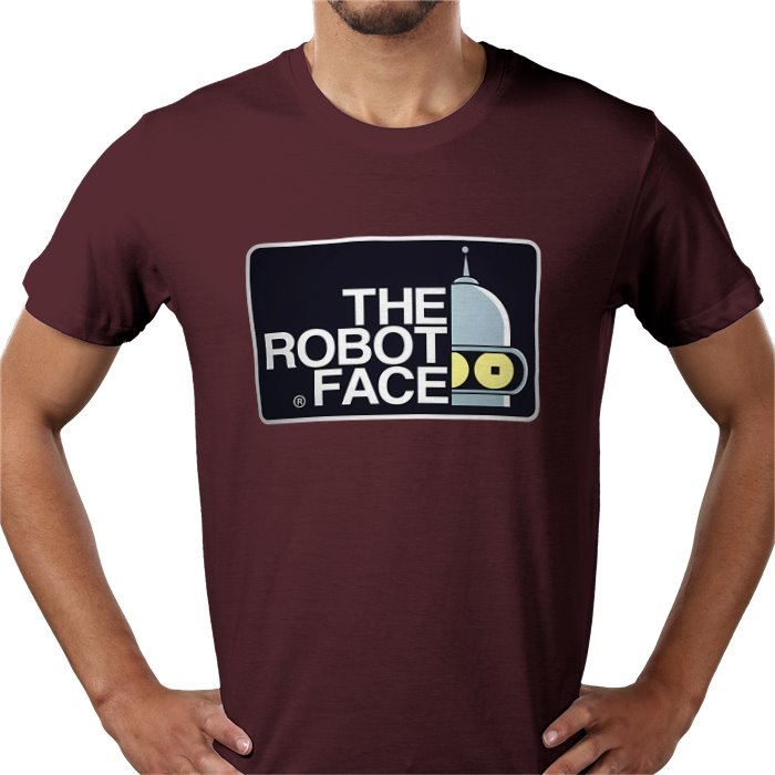 Futurama x The North Face Parody - The Robot Face T-Shirt