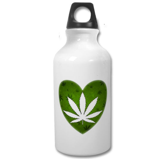 Cannabis Heart Water Bottle