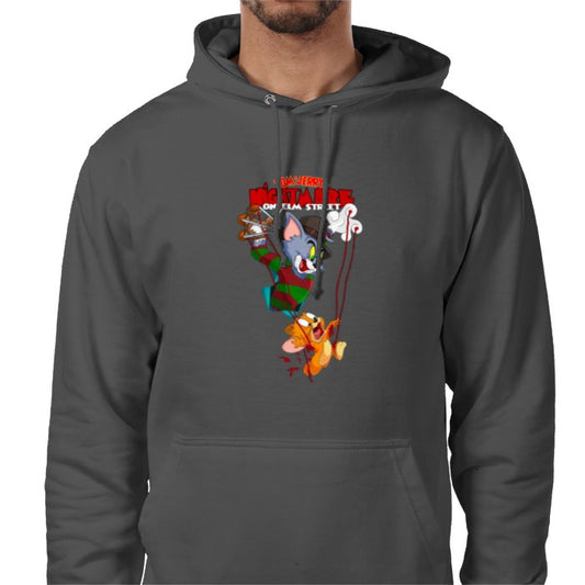 Tom And Jerry & A Nightmare On Elm Street - Freddy & Jerry Value Hoodie