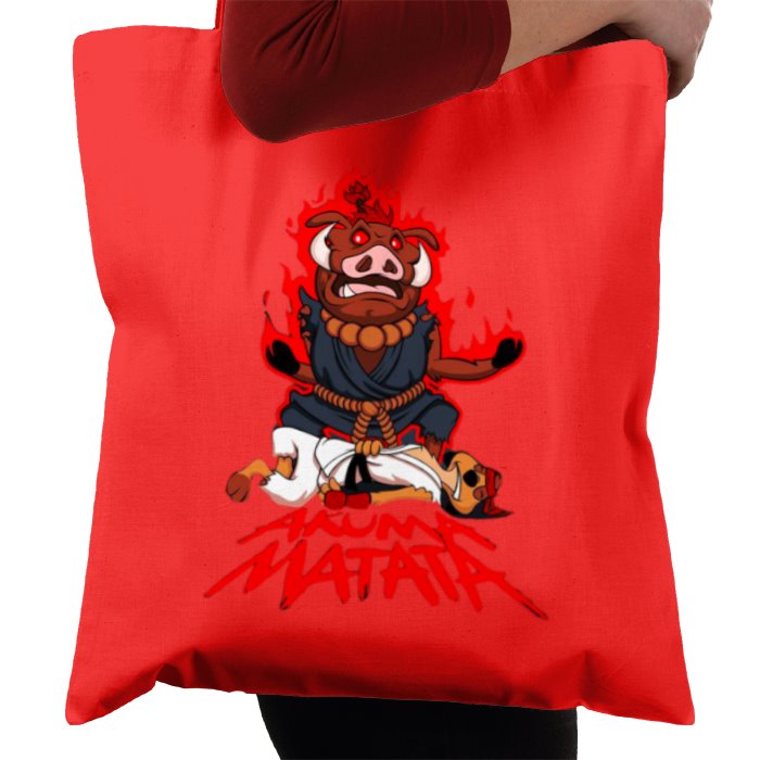 Timone & Pumba x Street Fighter - Akuma Mutata Tote Bag