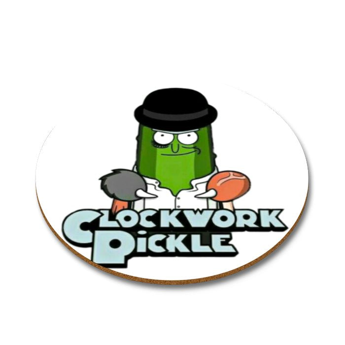 A Clockwork Pickle Round Coasters