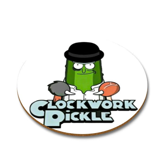 A Clockwork Pickle Round Coasters