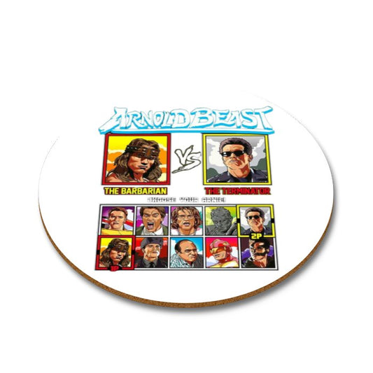 Conan Vs Terminator Round Coasters