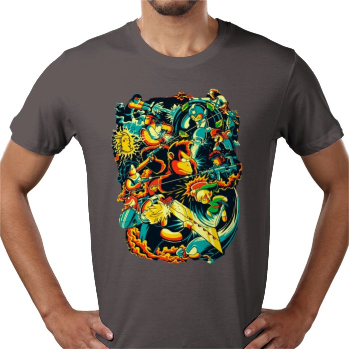 Retro Gamer Collage T-Shirt
