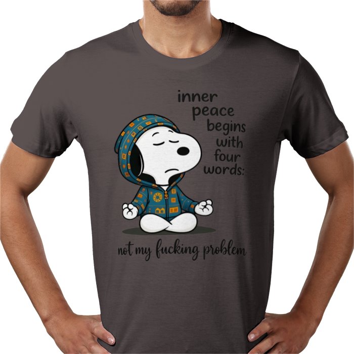 Inner Peace Starts With 4 Words - Snoopy T-shirt