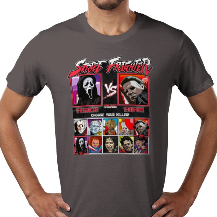 Horror Movies & Street Fighter - Street Frighter T-shirt