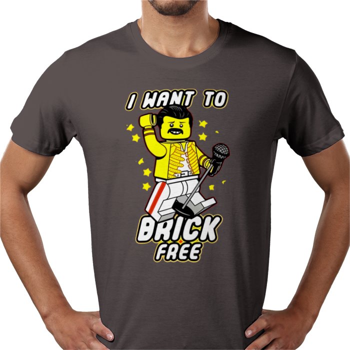 Freddy Mercury - Brick Free T-Shirt