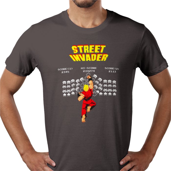 Street Fighter x Space Invaders — Street Invader T-Shirt