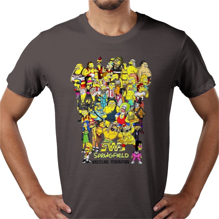 The Simpsons — WWF Parody T-Shirt