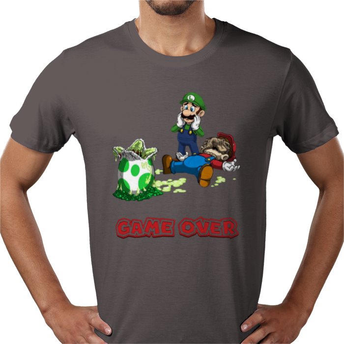 Super Mario x Aliens - Xeno Egg Game Over T-shirt