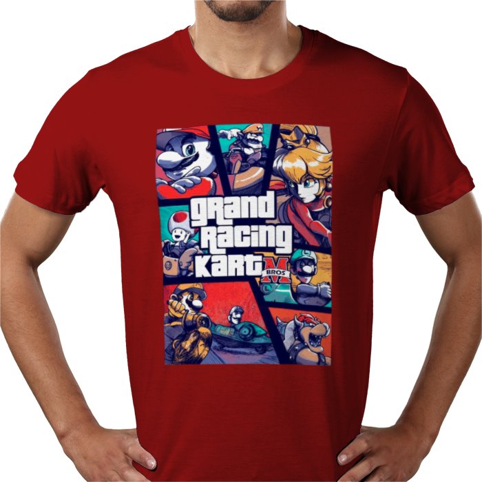 Mario Kart x Grand Theft Auto - Grand Racing Kart T-Shirt