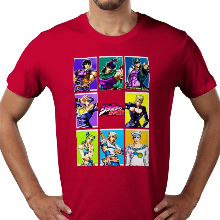 JoJo's Bizarre Adventure - Grid Collage T-Shirt