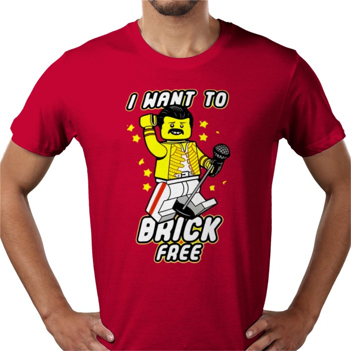 Freddy Mercury - Brick Free T-Shirt