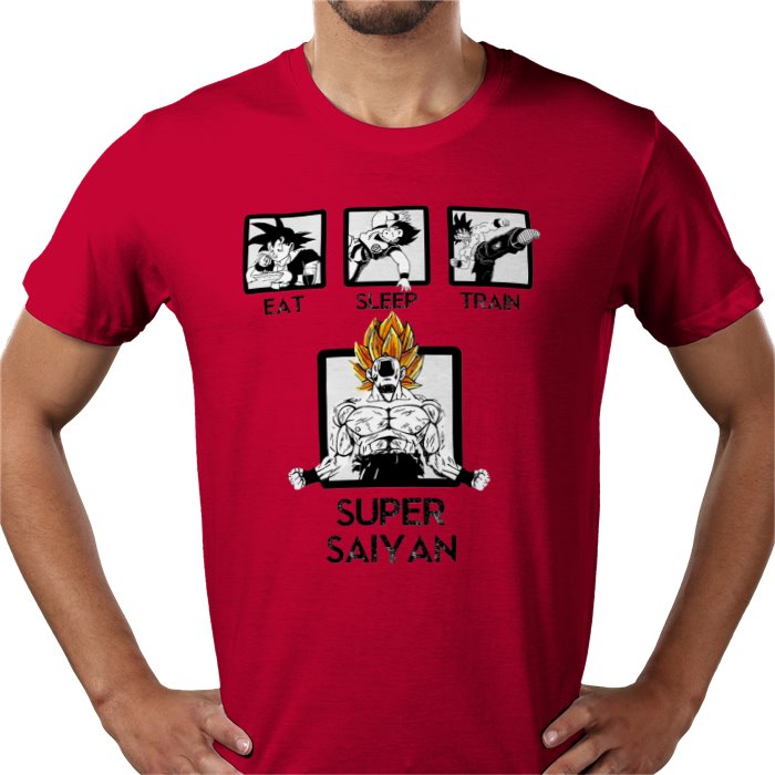 Dragonball Z - Eat Sleep Train T-shirt