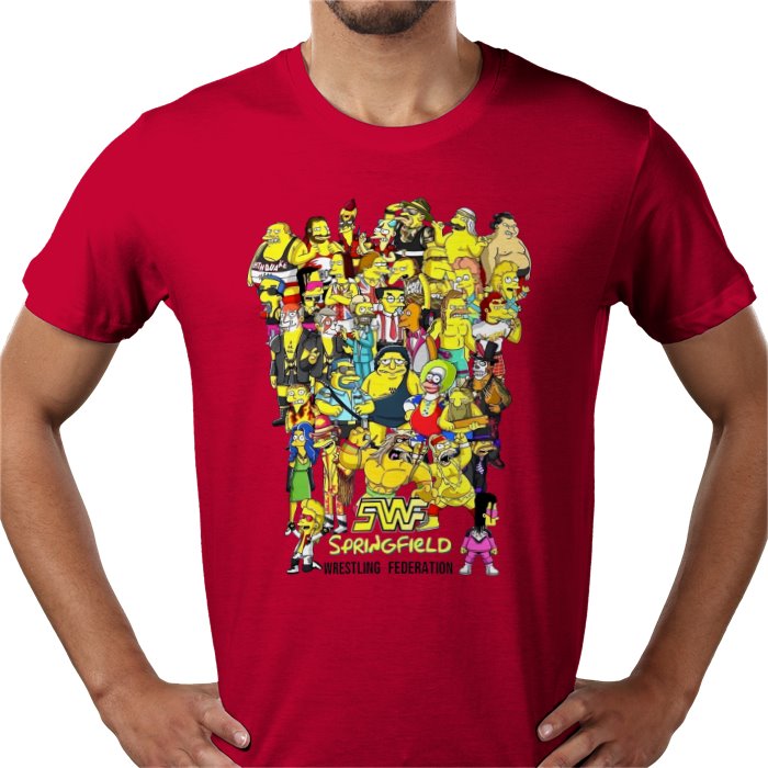 The Simpsons — WWF Parody T-Shirt