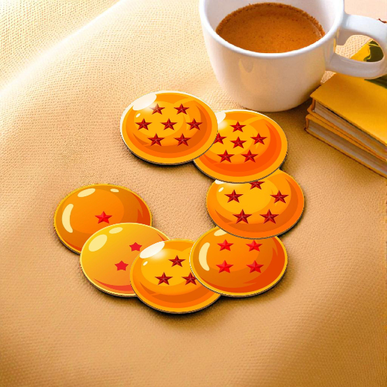Dragonball Z - The 7 Dragon Balls Round Coaster
