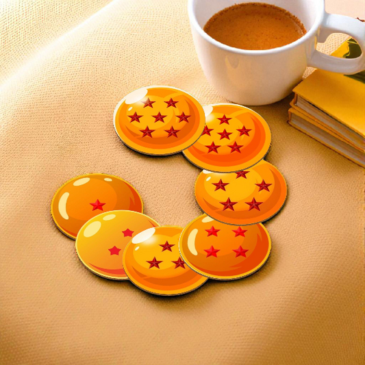 Dragonball Z - The 7 Dragon Balls Round Coaster