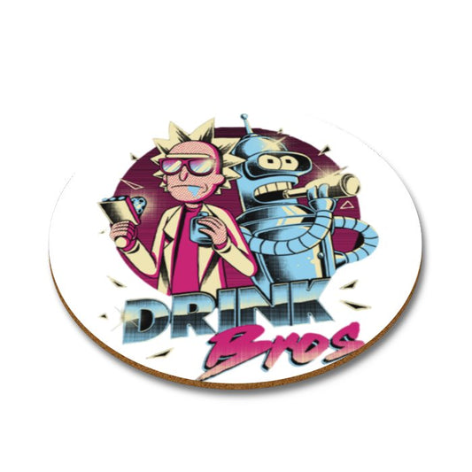 Drink Bro's Round Coasters
