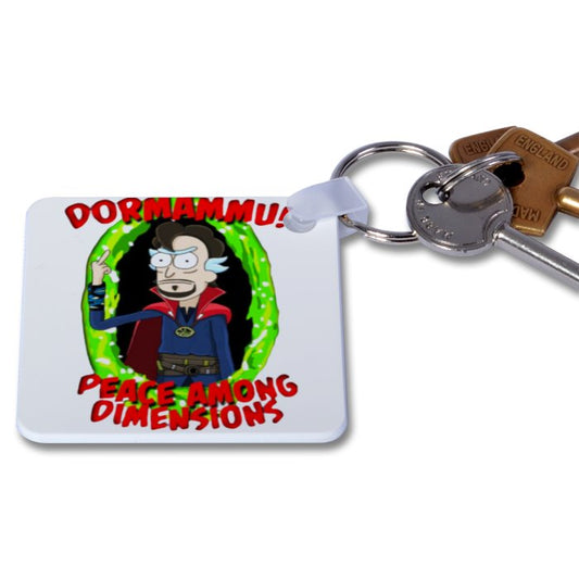 Rick & Morty x Marvel - Dr Rick Strange Keyring