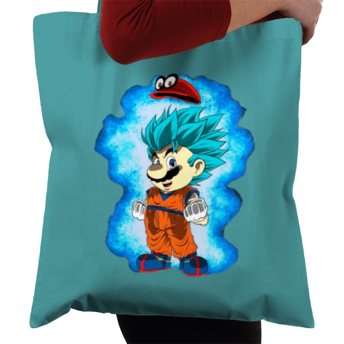 Dragonball Z & Super Mario Bro's - Saiyan Bro's Tote Bag