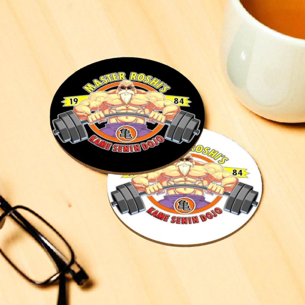 Dragonball Z - Roshi's Gym Round Coasters