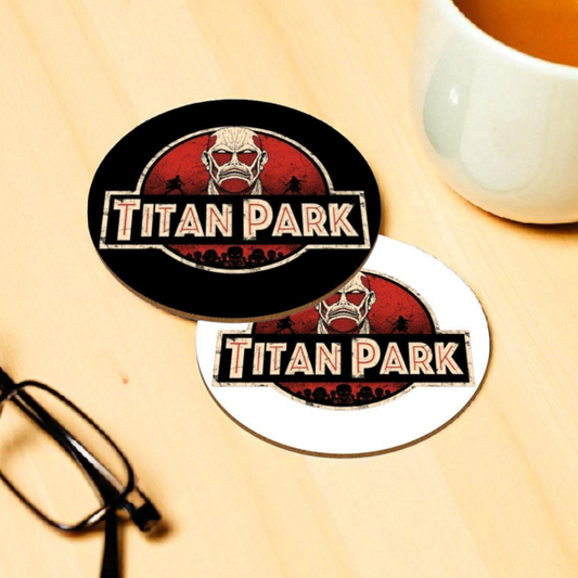 Titan Park Round Coasters