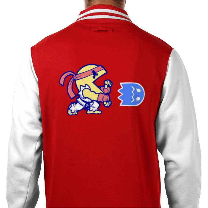 Pacman & Street Fighter - Pac Fighter Varsity Jacket