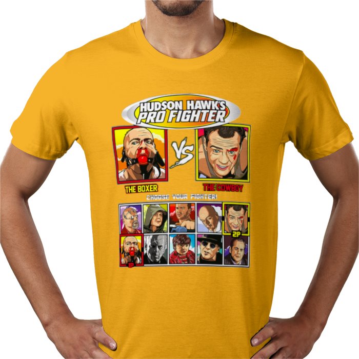 Bruce Willis - Pulp Fiction VS Die Hard T-shirt