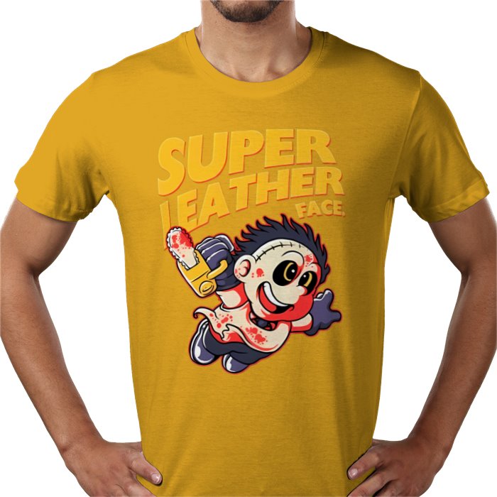 Texas Chainsaw Massacre x Super Mario Bros - Super Leatheface T Shirt