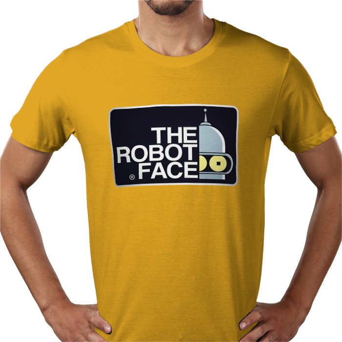 Futurama x The North Face Parody - The Robot Face T-Shirt