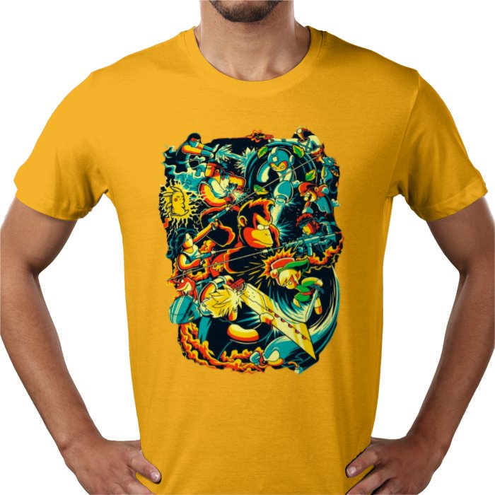 Retro Gamer Collage T-Shirt