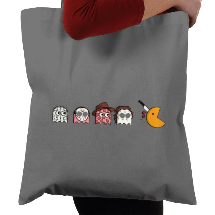 Pacman & Horror Movies - Horror Mashup Tote Bag