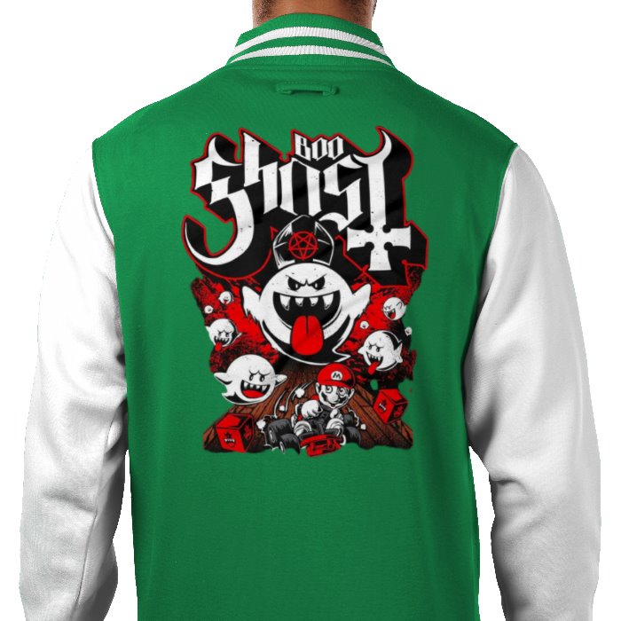 Mario Kart - Boo Ghost Theme Varsity Jacket