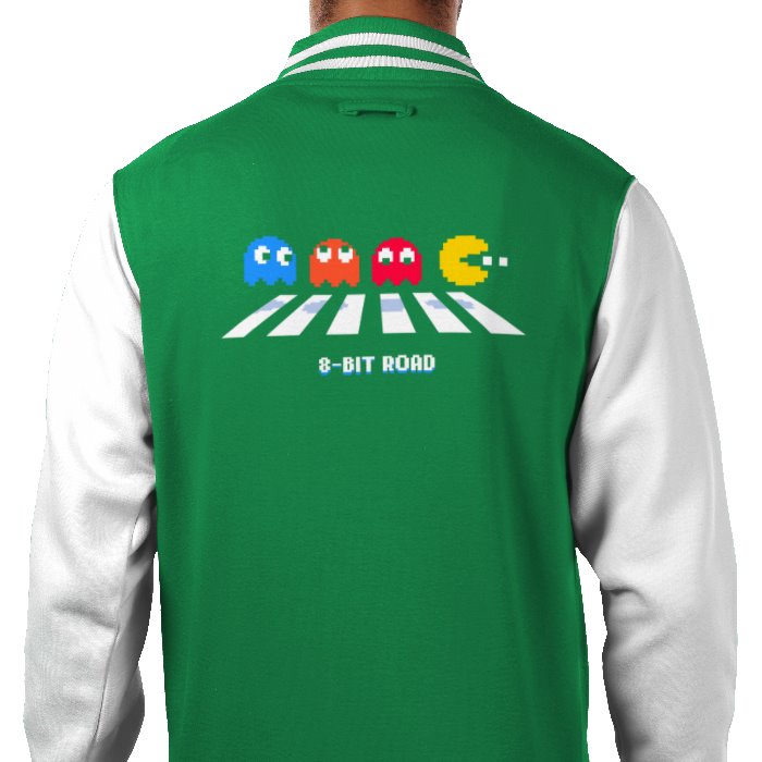 Pac-Man - 8 Bit Road Varsity Jacket