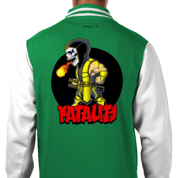 Mortal Kombat - Scorpion Fatality Varsity Jacket