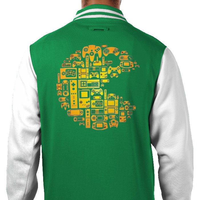 Pac-Man - Collage Varsity Jacket