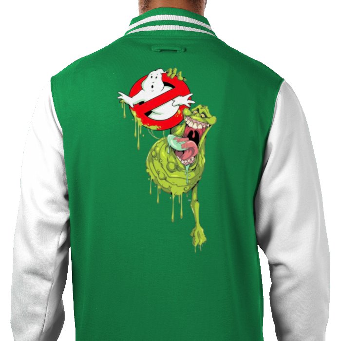 Ghostbusters - Slimer & Logo Varsity Jacket