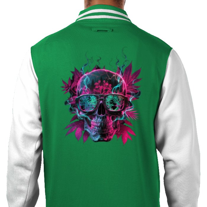 Skull Leaf Varsity Jacket