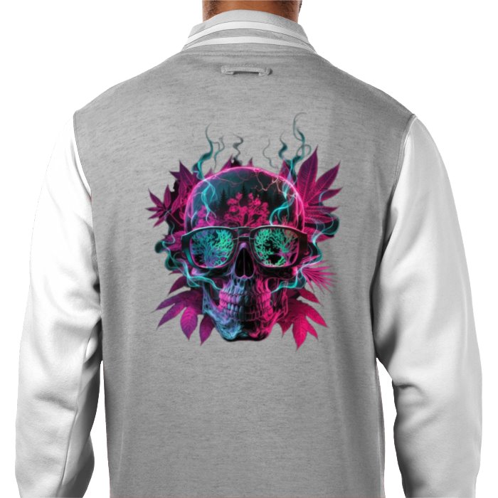 Skull Leaf Varsity Jacket