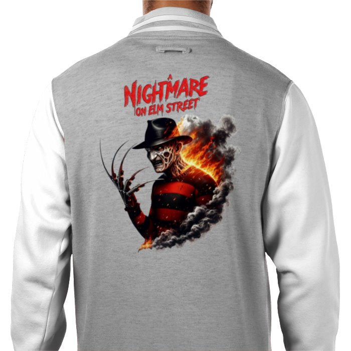 A Nightmare On Elm Street Theme Varsity Jacket