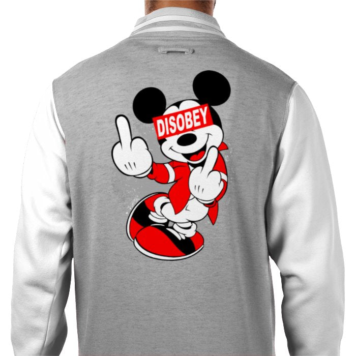 Mickey Mouse - Disobey Varsity Jacket