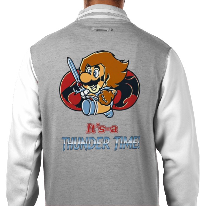 Super Mario x Thundercats - Its 'a Thunder Time Varsity Jacket