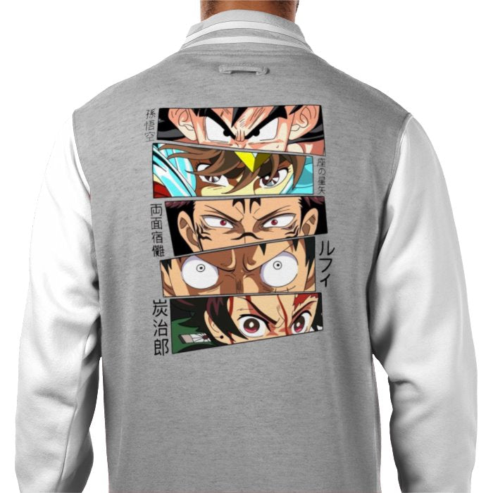 Anime Eyes Varsity Jacket