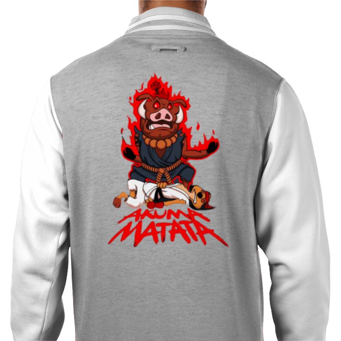 Timone & Pumba & Street Fighter - Akuma Matata Varsity Jacket