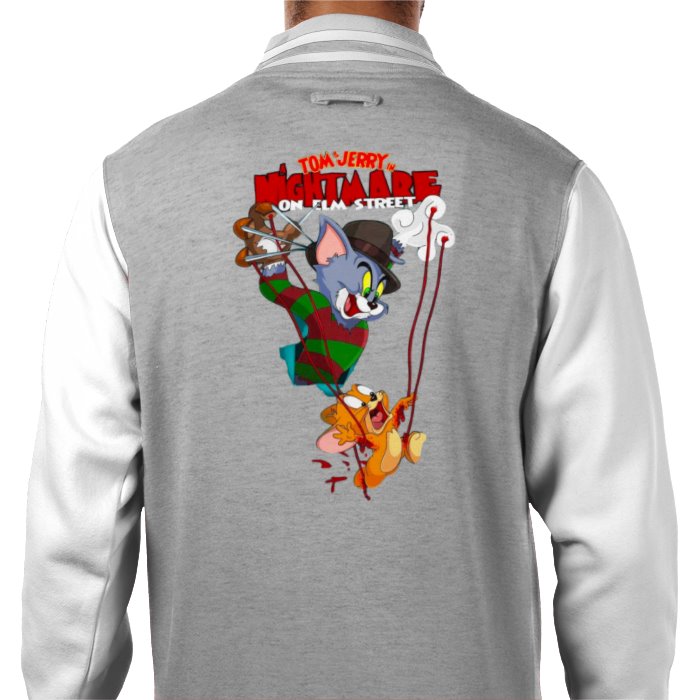 Tom & Jerry & A Nightmare On Elm Street - Freddy & Jerry Varsity Jacket