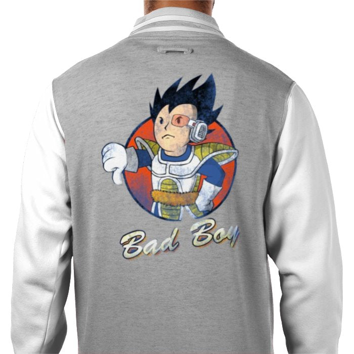 Fallout & Dragon Ball Z - Bad Boy Thumbs Down Varsity Jacket