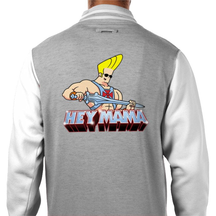 Johnny Bravo & He-Man - Hey Mama Varsity Jacket
